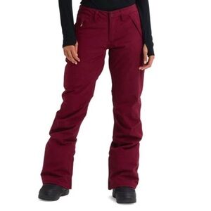 Women's Burgundy Burton  Snow Pants